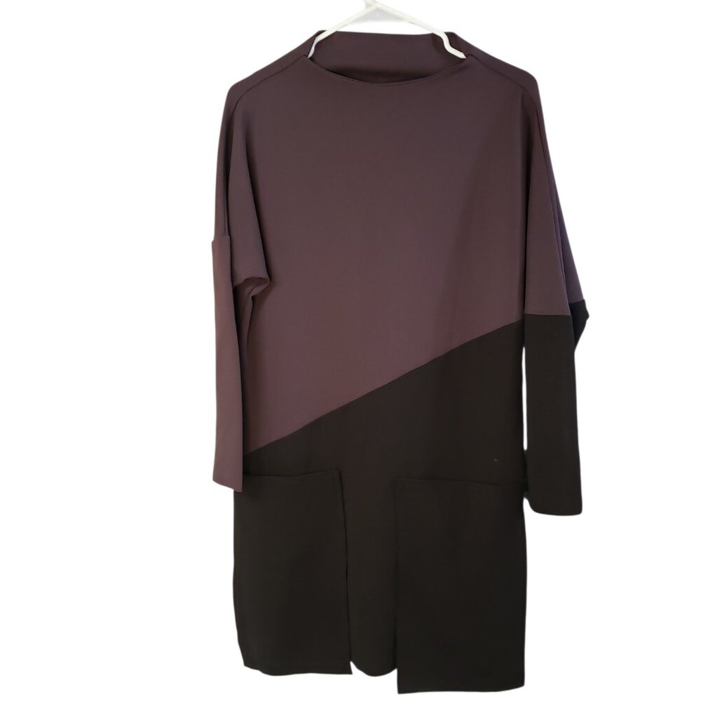 PLANET by Lauren G Tunic Style Dress Women's Black and Brown